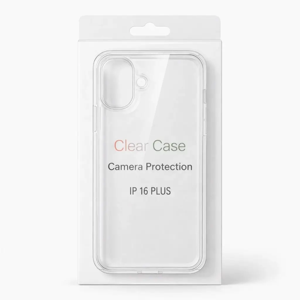 Clear Case Camera Protection for iPhone 16 Plus