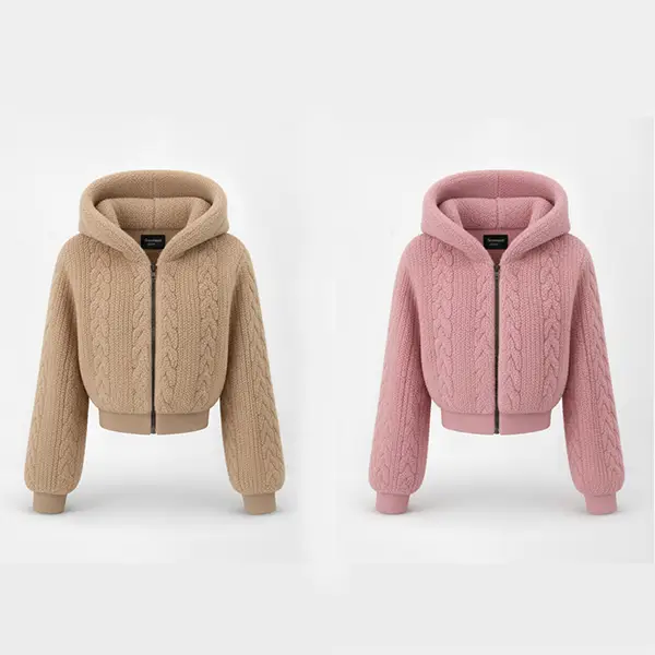 Hooded Zip-Up Jacket – Comfortable Everyday Casual Wear