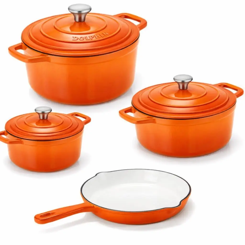 7 piece cast Ion Cookware set